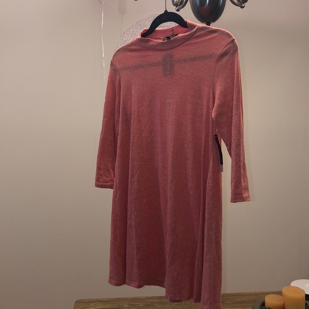 Salmon pink spring/summer dress